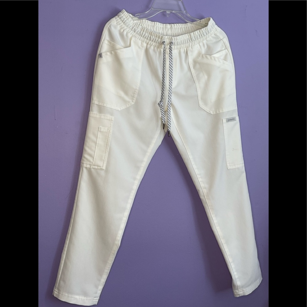 JAANU WHITE SLIM CARGO